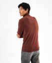 Pull à col roulé en maille fine homme